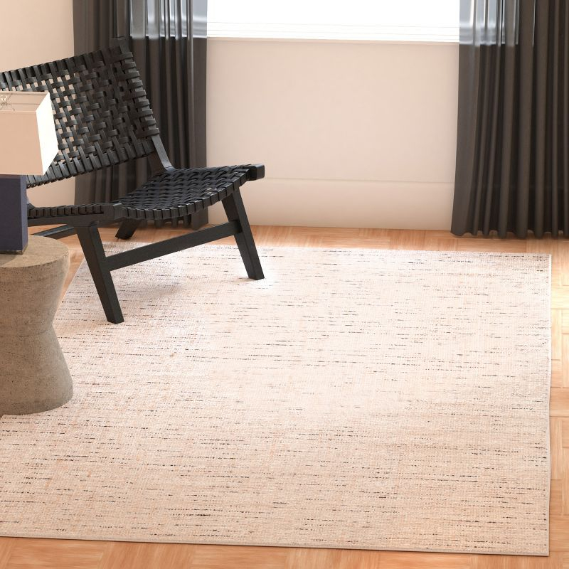 Abstract ABT468 Handmade Indoor Area Rug - Ivory/Blue - 4'x6' - Safavieh