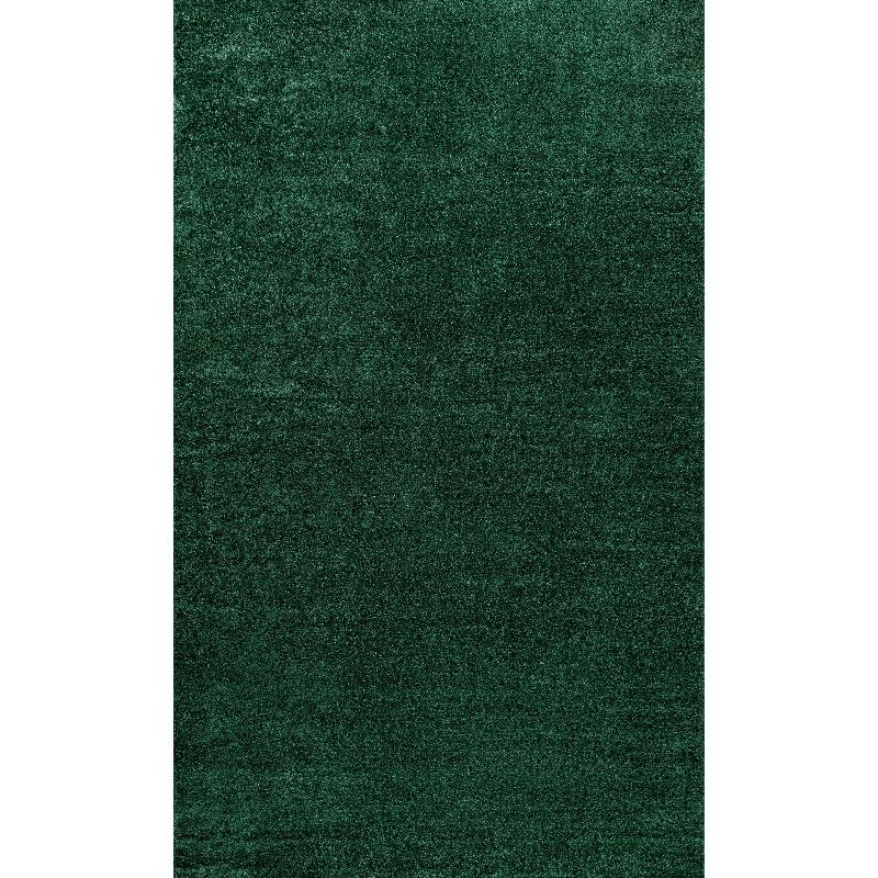 Haze Solid Low-Pile Emerald 10 ft. x 14 ft. Area rug -JONATHAN Y
