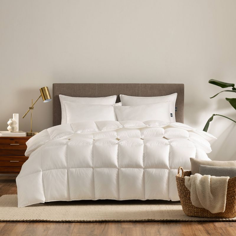 Queen Down Illusion Extra Warmth Down Alternative Comforter - Serta: Hypoallergenic, 300 Thread Count, Machine Washable
