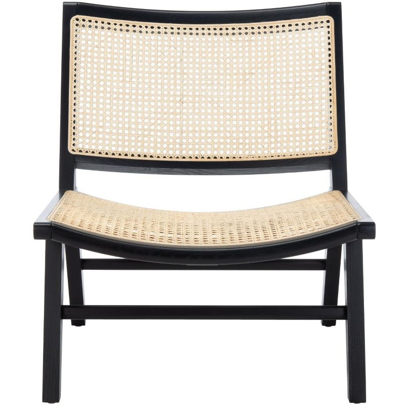 Auckland Rattan Accent Chair - SFV4102 - Black/Natural - Safavieh Couture