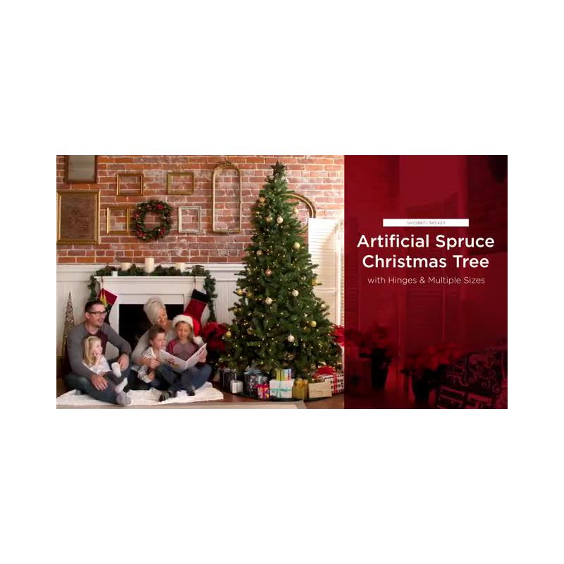 Best Choice Products 6ft Premium Spruce Artificial Christmas Tree w/ Easy Assembly, Metal Hinges & Foldable Base