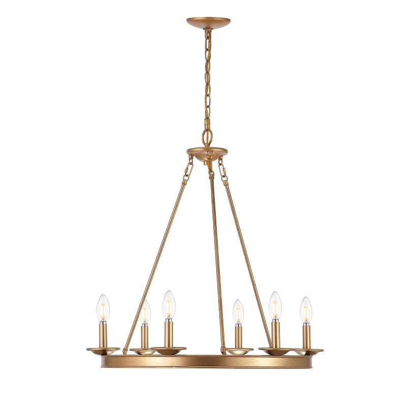 Joris 6 Light 26.25" Chandelier - CHA4015 - Gold - Safavieh