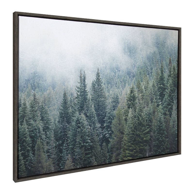 Kate & Laurel All Things Decor 28"x38" Sylvie Evergreen Dream 2: Tranquil Forest Canvas Art by F2Images
