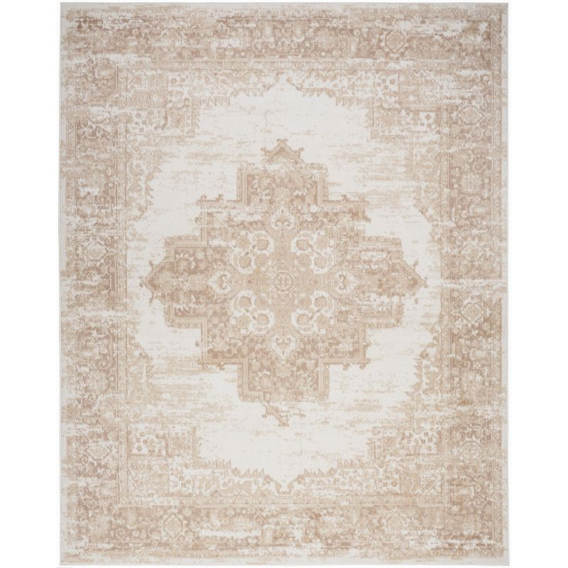 Nourison Grafix 6' x 9' Ivory Beige Vintage Indoor Rug