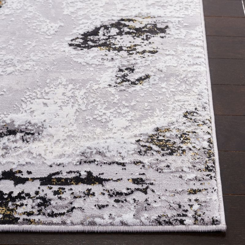Amelia ALA232 Power Loomed Area Rug - Grey/Gold - 4'5"x6'5" - Safavieh.
