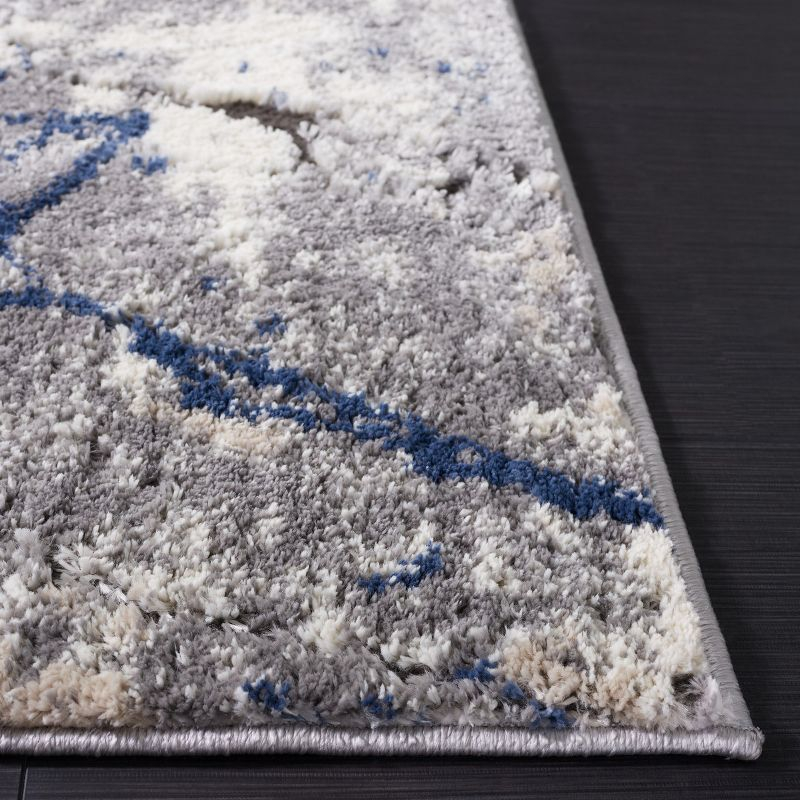 Petra PTA108 Power Loomed Indoor Area Rug - 5'3"x7'7" - Light Grey/Light Beige - Safavieh