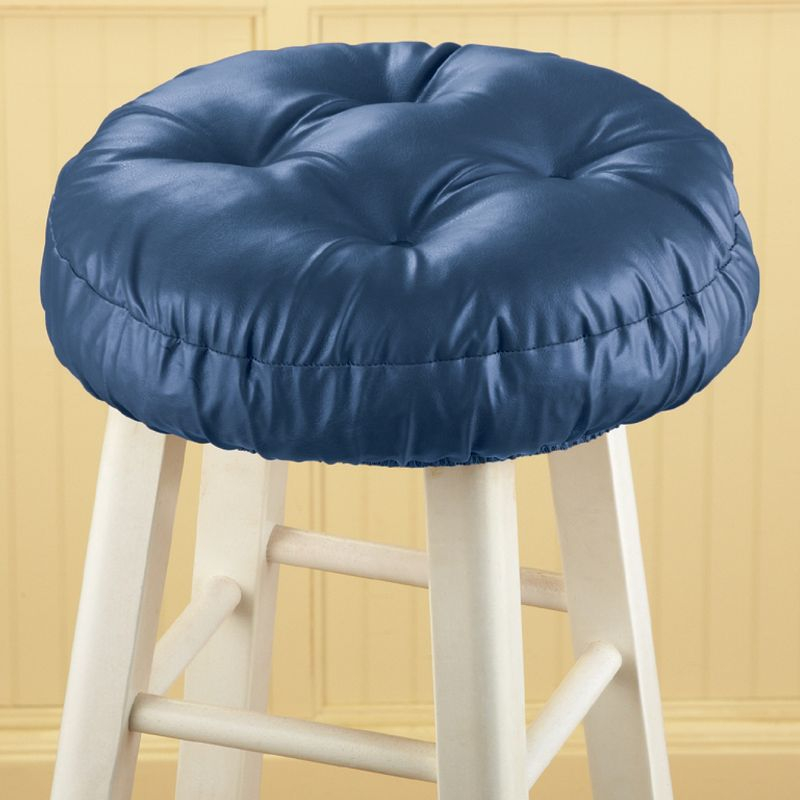 Collections Etc Padded Barstool Seat Cover Cushion 14 X 14 X 1 Navy