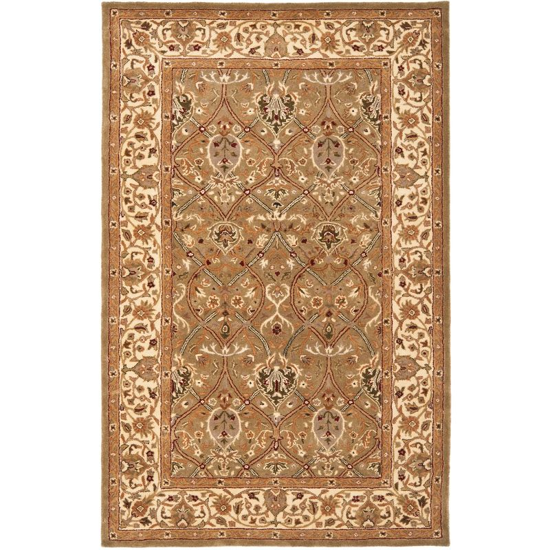 Persian Legend PL819 Hand Tufted Indoor Accent Rug - 4'x6' - Light Green/Beige - Safavieh
