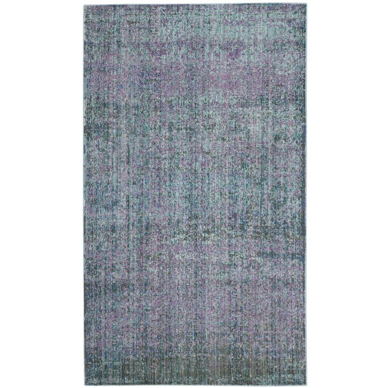 Valencia VAL203 Power Loomed Indoor Accent Rug - Turquoise/Multi - 3'x5' - Safavieh