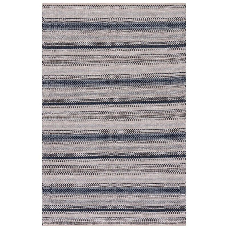 Kilim KLM475 Hand Woven Area Rug - Grey/Black - 6'x9' - Safavieh.