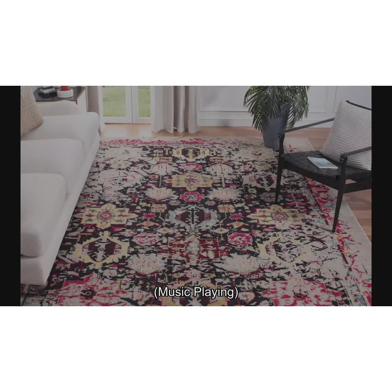 Monaco MNC206 Power Loomed Indoor Area Rug - Grey/Multi - 8'x11' - Safavieh.