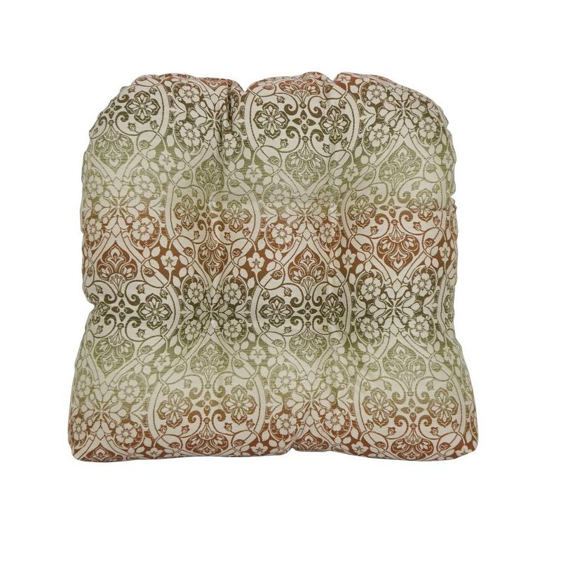 Blazing Needles, 19-inch U-Shaped Premium Outdoor Tufted Dining Chair Cushion