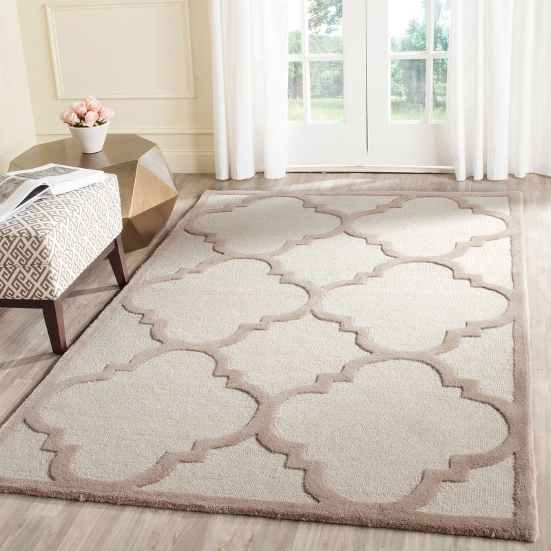 Cambridge CAM140 Tufted Indoor Area Rug - Ivory/Beige - 6'x9' - Safavieh