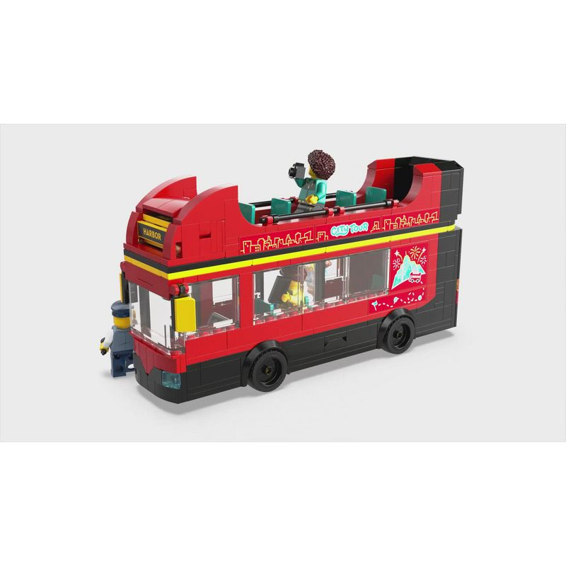 LEGO City Red Double-Decker Sightseeing Bus Toy, London Bus 60407