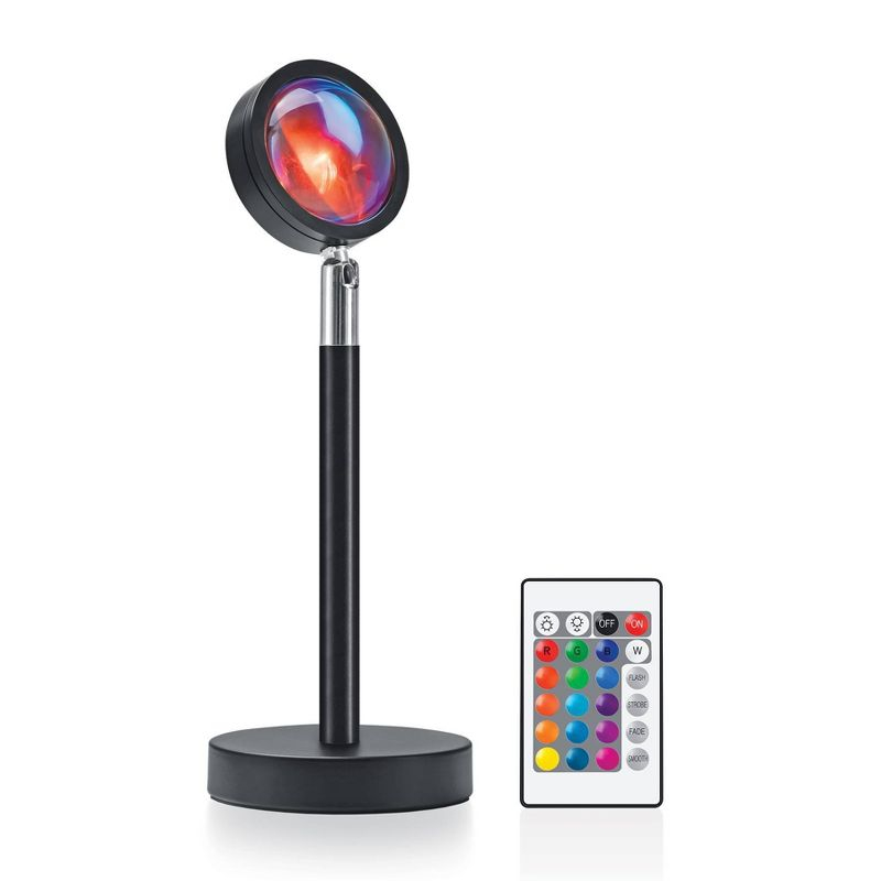 RGB Sunset Projector Light with Remote Black - West & Arrow