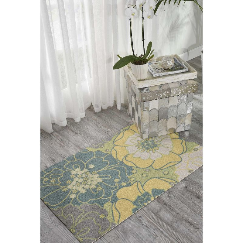 Nourison Home & Garden Green Indoor/Outdoor Area Rug RS021 2'3" x 3'9"
