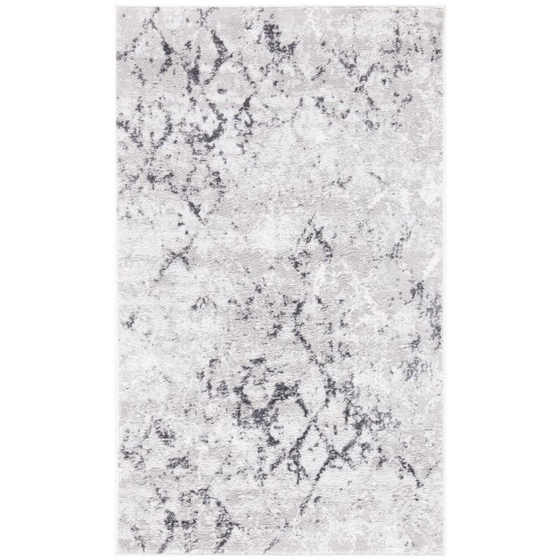 Amelia ALA783 Power Loomed Area Rug  - Grey/Light Grey - 3'x5' - Safavieh.