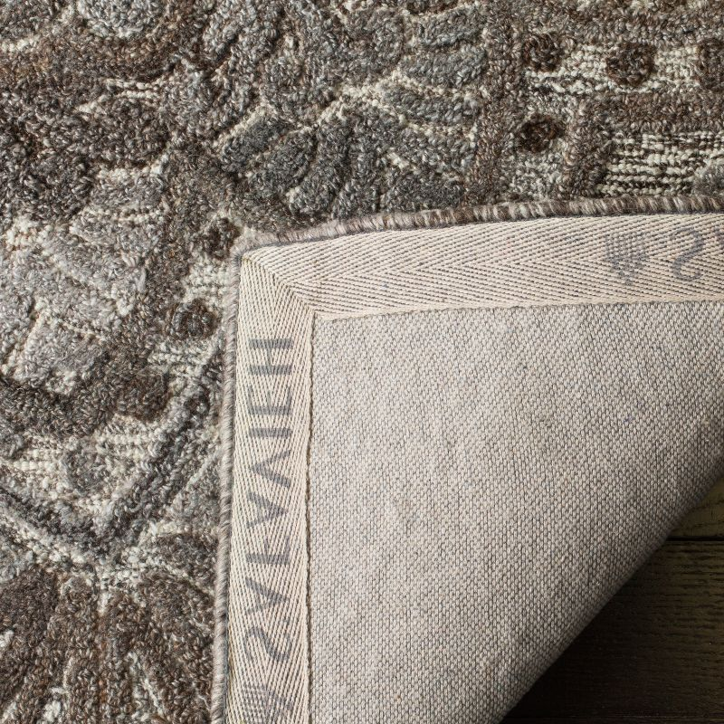 Marquee MRQ110 Hand Tufted Indoor Area Rug - Grey/Ivory - 8'x8' - Safavieh