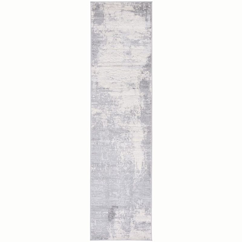 Jasper JSP101 Power Loomed Runner Rug - Light Grey/Ivory - 2'x12' - Safavieh