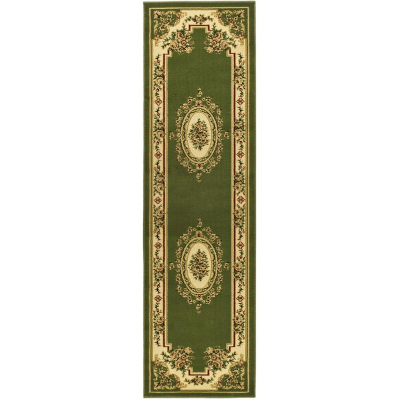 Lyndhurst LNH218 Power Loomed Accent Rug - Sage/Ivory - 2'3"x4' - Safavieh