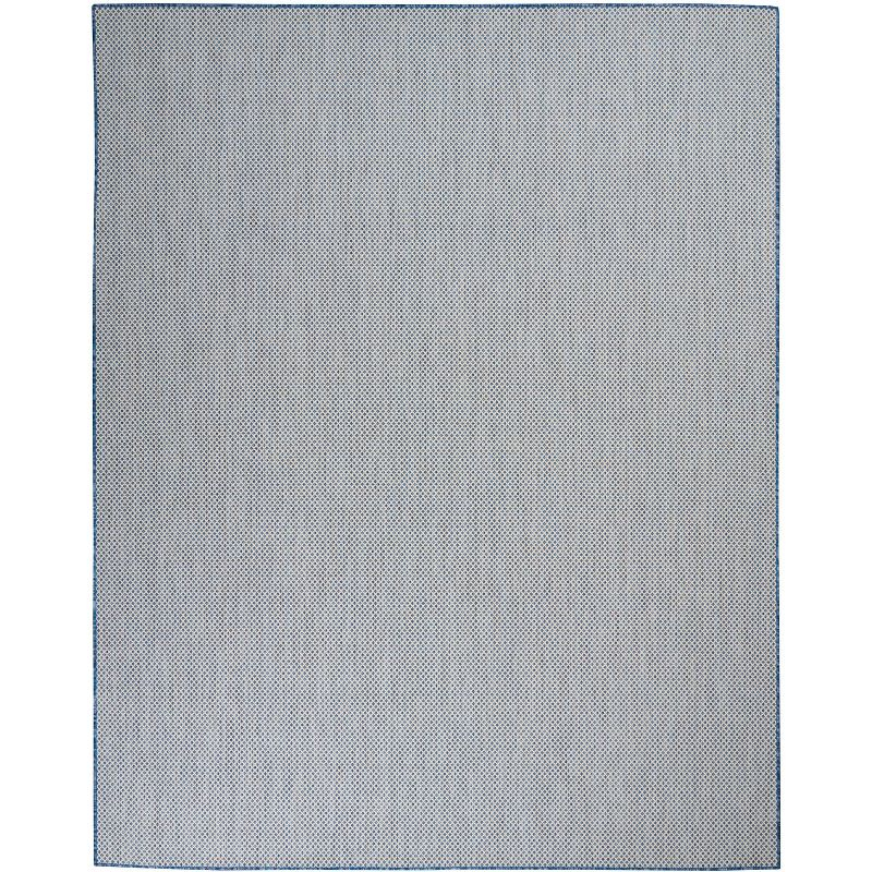 Nourison Courtyard COU01 Indoor/outdoor Area Rug - Ivory Blue 8' x 10'