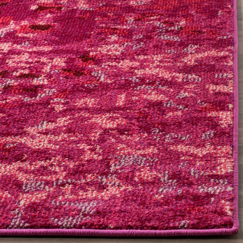Monaco MNC225 Power Loomed Indoor Area Rug - Fuchsia - 8'x11' - Safavieh