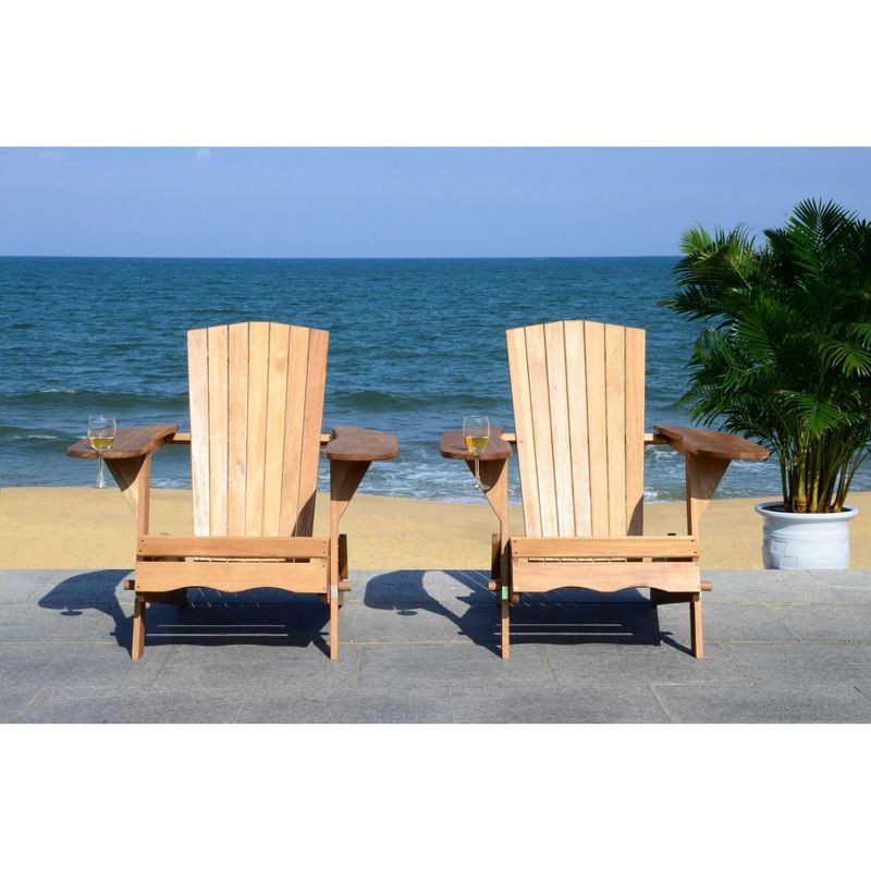 Breetel Adirondack 2 Per Box Indoor/Outdoor (Set Of 2) - PAT7034 - Natural - Safavieh