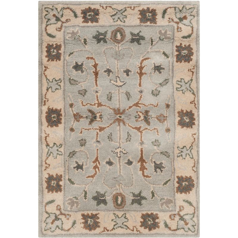 Heritage HG864 Handmade Accent Rug - 2'x3' - Green/Beige - Safavieh