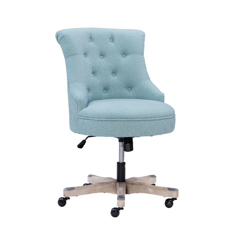 Sinclair Tufted Swivel Office Chair with Casters, Adjustable - Linon