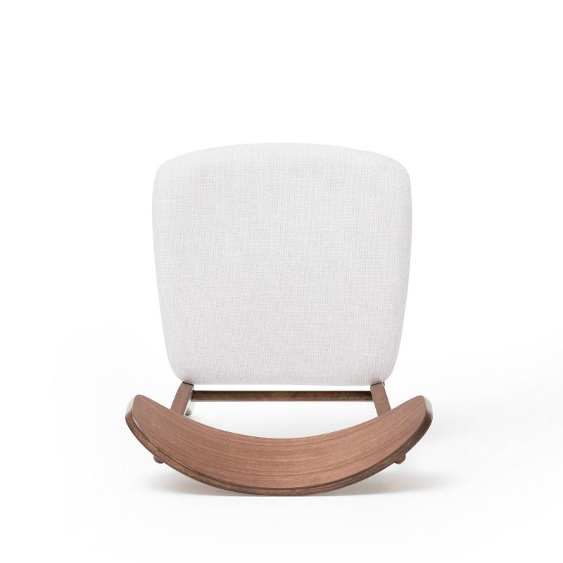 Christopher Knight Home Set of 2 Lucious Dining Chair Light Beige/Walnut: Upholstered, Rubberwood Legs, Scandinavian Style