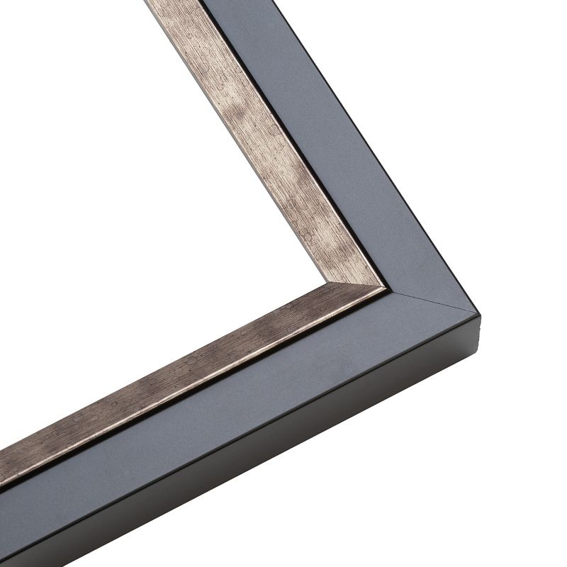 PosterPalooza | 17x20 Simple Silver Picture Frame - UV Acrylic, Foam Board Backing, Hanging Hardware