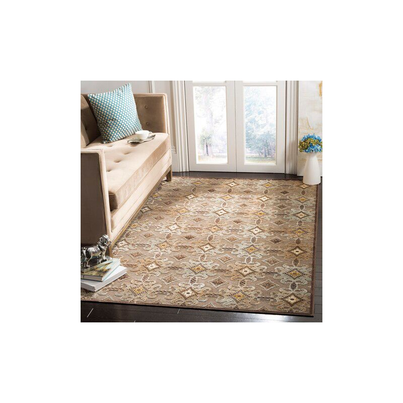 Martha Stewart Collection - MSR7430 - Indoor Power Loomed Accent Rugs - Brown/Brown - 3'3"x5'3"
