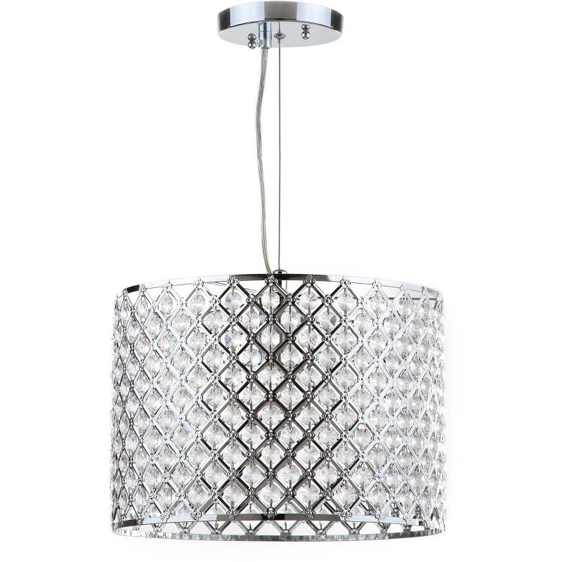 Silva Diamond Chandelier - LIT4444 - Clear/Chrome - Safavieh