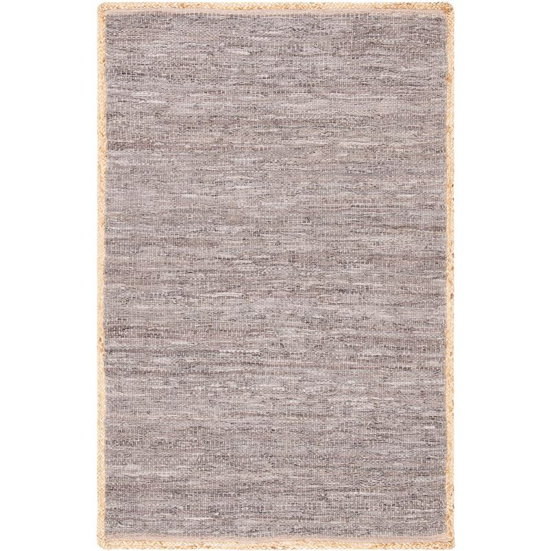 Cape Cod CAP901 Woven Indoor Area Rug - Light Grey/Natural - 4'x6' - Safavieh