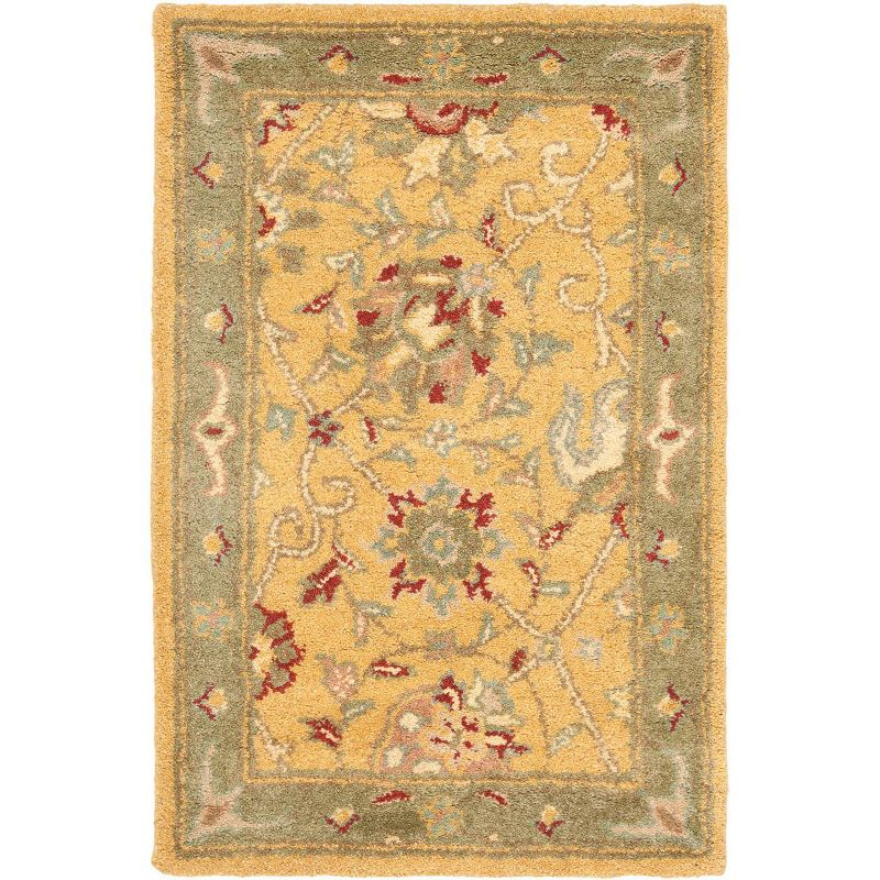 Antiquity AT21 Hand Tufted Indoor Accent Rug - Gold - 2'x3' - Safavieh