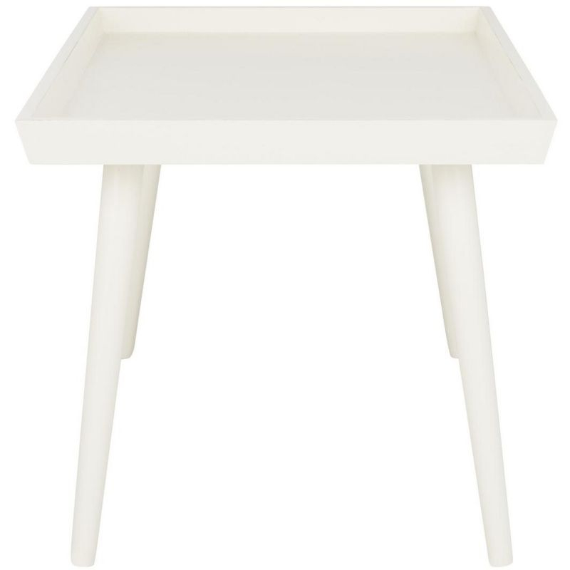 Nonie Coffee Table With Tray - Vintage White - Safavieh