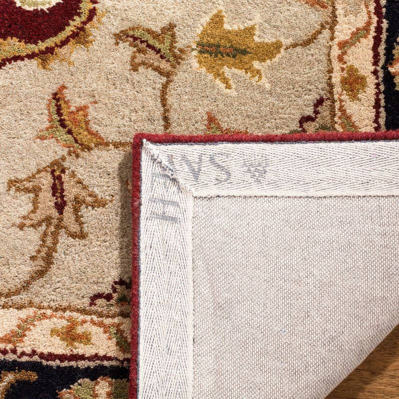 Heritage HG760 Hand Tufted Area Rug - Red/Black - 6'x9' - Safavieh.