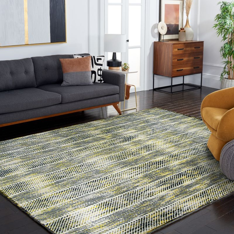 Skyler SKY194 Power Loomed Indoor Area Rug - Grey/Green - 9'x12' - Safavieh