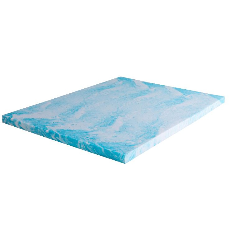 Bestier 4" Ventilated Liquid Gel Memory Foam Cooling Mattress Topper—Queen