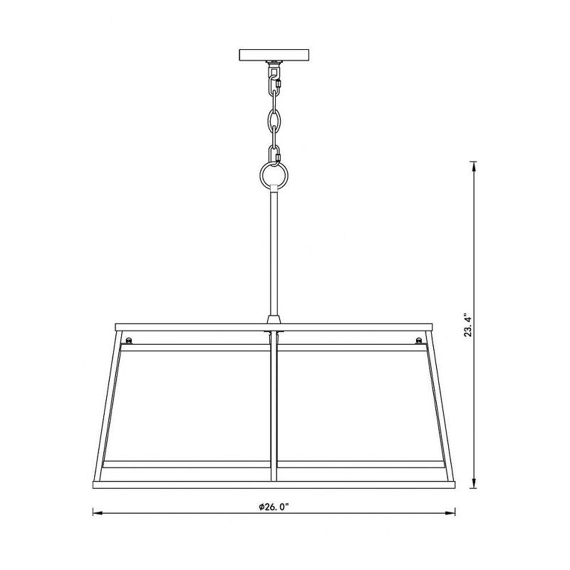 Z-Lite Lenyx 6 - Light Chandelier in  Iron Ore