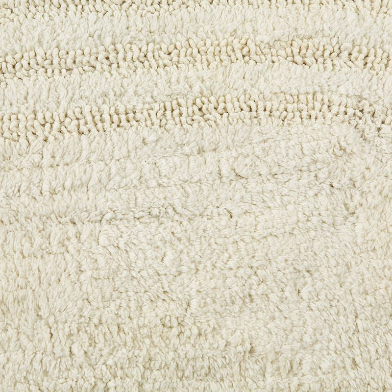 Design Imports Off White Large Oval Crochet Bath Mat