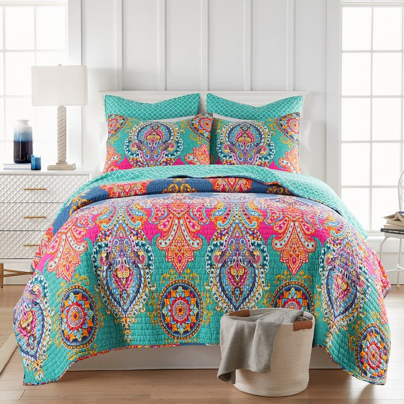 Fantasia Quilt Set - One Twin/Twin XL Quilt and One Standard Sham - Levtex Home