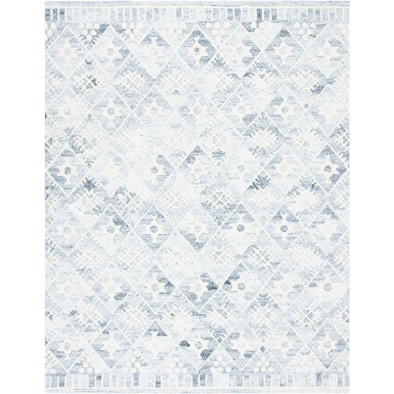 Roslyn ROS803 Hand Tufted Area Rug - Grey/Ivory - 6'x9' - Safavieh.