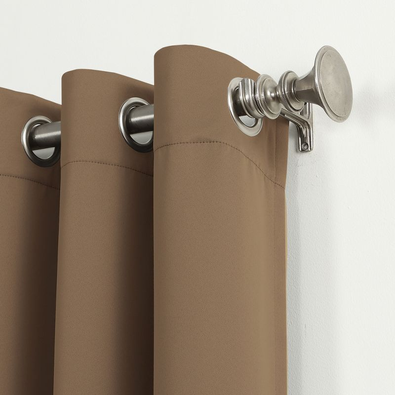 40"x95" Sun Zero Blackout Kenneth Energy Saving Grommet Curtain Panel Barley: Modern Thermal Insulated, Noise Reduction