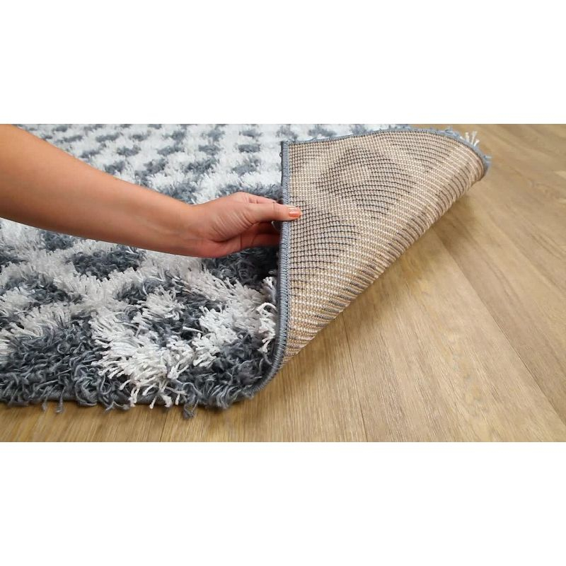 Livabliss 2'7"x5' Pinnacle Shag Global Rug Cream: High Pile, Stain & Fade-Resistant, Traditional Style