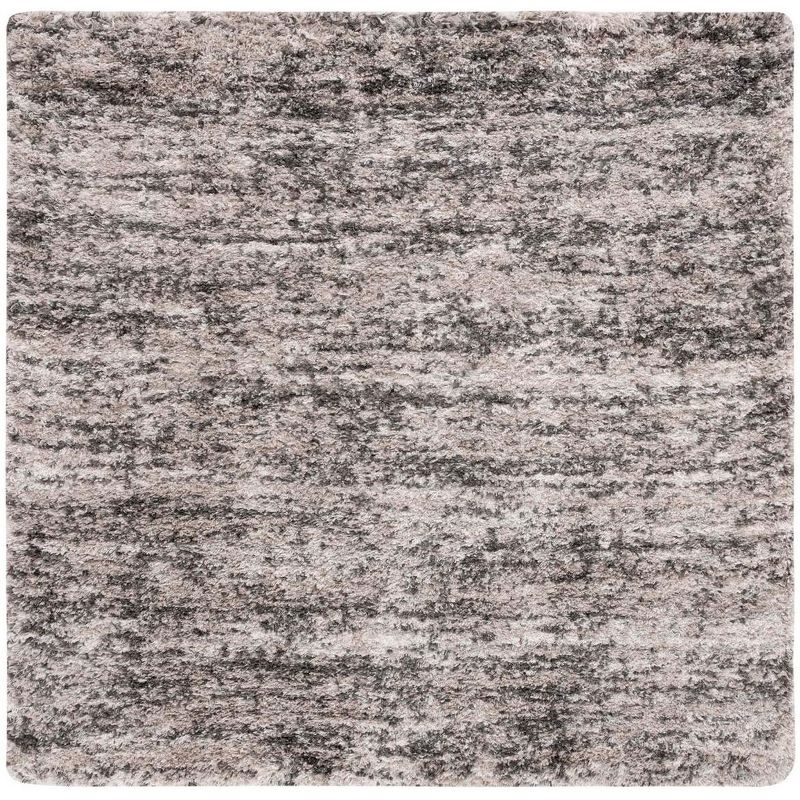 Iceland Shag ISG519 Power Loomed Area Rug - Cream/Grey - 6'7"x6'7" - Safavieh
