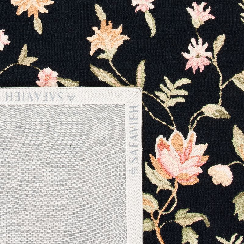 Chelsea HK263 Handmade Runner Rug - 2'6"x10' - Black - Safavieh