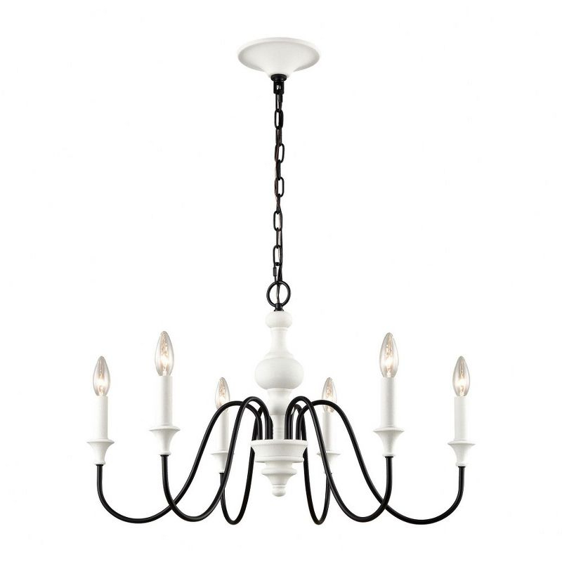 Elk Home Val De Loire 6 - Light Chandelier in  White