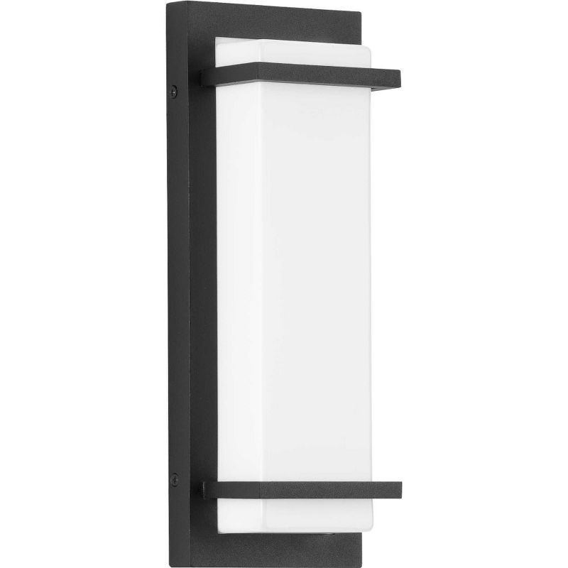 Progress Lighting Z-1080 LED Outdoor Sconce, 1 Light, Wall Light, Metallic Gray, Acrylic Shade