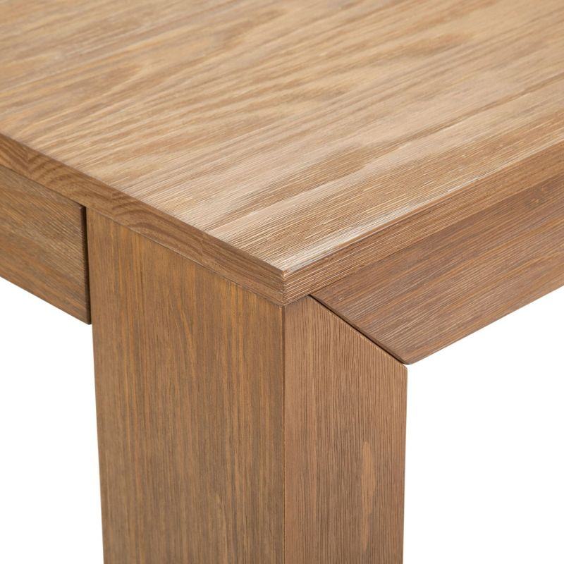 Plank+Beam 72" Modern Dining Table for 6, Solid Wood Rectangular Dining Table for Kitchen/Dining Room, Pecan Wirebrush